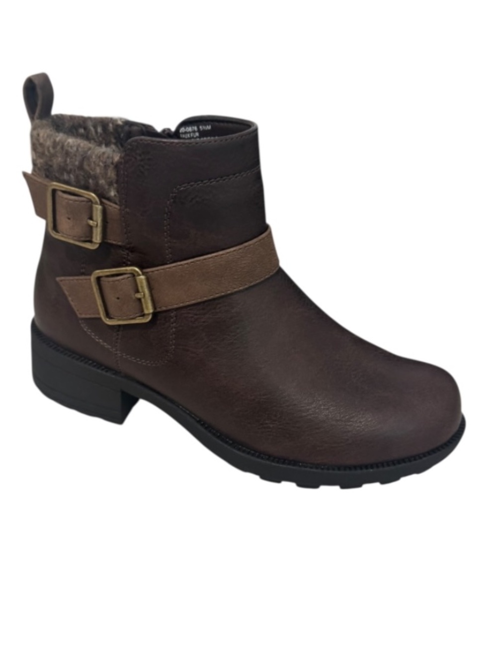 Easy Street Kourt Easy Works Women's Slip Resistant Ankle Boots, Brown 5.5M -NWB